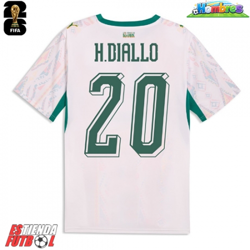Senegal Habib Diallo #20 Primera Equipación Mundial 2026 Manga Corta